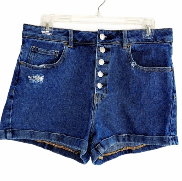 Pacsun Mom Shorts Hi-Rise Button Fly Size 29 - Picture 1 of 12